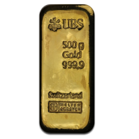 500 gram UBS Gold Bar