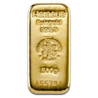 500 gram Heraeus Gold Bar