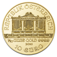 1/10 Ounce Austrian Philharmonic Gold Coin