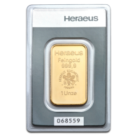1 Ounce Heraeus Gold Bar