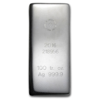 100 Oz RCM Silver Bar