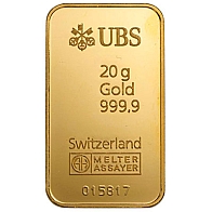 20 gram UBS Gold Bar