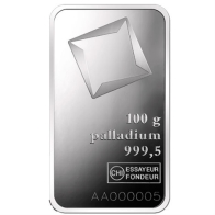 100 Gram Valcambi Palladium Bullion Bar