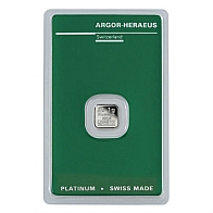 1 Gram Argor Heraeus Platinum Bar