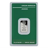 5 Gram Argor Heraeus Platinum Bar