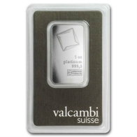 1 Ounce Valcambi Platinum Bar