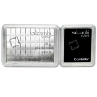 Valcambi 50 Gram Platinum Combibar