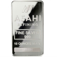 10 Ounce Asahi Silver Bullion Bar
