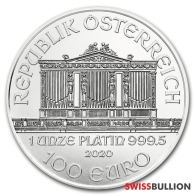 1 Ounce 2020 Platinum Austrian Philharmonic Coin