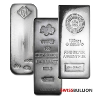 100 Ounce (Oz) Silver Bar