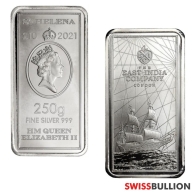 250 Gram St. Helena East India Company Silver Bullion Coin