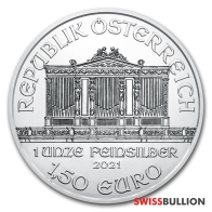 1 Ounce 2021 Silver Austrian Philharmonic Coin