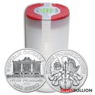 Tube of 20 x 2021 Silver 1 Ounce Philharmonics