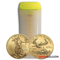 Tube of 40 - 1/2 Ounce 2021 Gold American Eagle