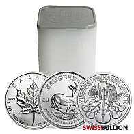1 Ounce Silver Coin - Tube of 20 Coins