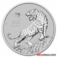 1 Ounce 2022 Platinum Year of the Tiger Coin