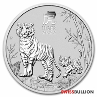 5 Ounce 2022 Silver Lunar Year of the Tiger Coin