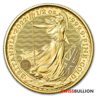1/2 Ounce 2022 British Britannia Gold Coin