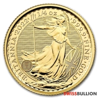 1/4 Ounce 2022 British Britannia Gold Coin