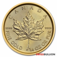 1/4 Ounce 2022 Maple Leaf Gold Coin
