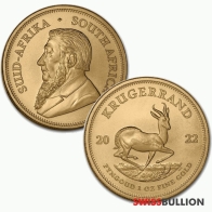 Tube of 10 x 2022 Gold 1 Ounce Gold Krugerrand