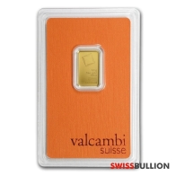 2.5 Gram Valcambi Gold bar
