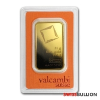 50 Gram Valcambi Gold bar