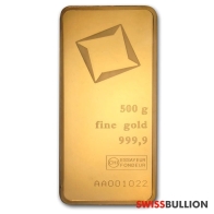 500 Gram Valcambi Gold bar