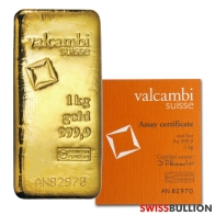 1 Kilogram Valcambi Cast Gold Bar