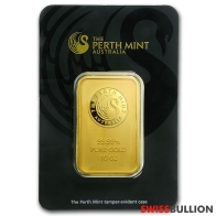 10 Ounce Perth Mint Gold Bullion Bar
