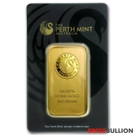 100 Gram Perth Mint Gold Bar