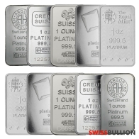 Wholesale 10 x 1 Ounce Platinum Bar