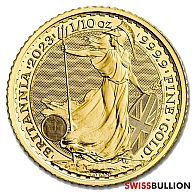 1/10 Ounce 2023 British Britannia Gold Coin