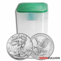 Tube of 20 x 1 Ounce 2023 Silver American Eagle Coin
