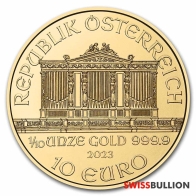 2023 Austrian 1/10 Ounce Philharmonic Gold Coin