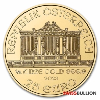 2023 Austrian 1/4 Ounce Philharmonic Gold Coin