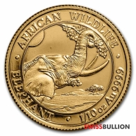 1/10 Ounce 2023 Somalian Elephant Gold Coin
