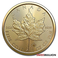 1 Ounce 2023 Maple Leaf Gold Coin