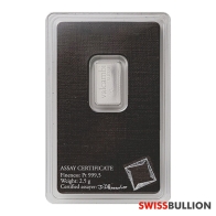 2.5 Gram Valcambi Platinum Bar
