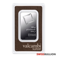 100 Gram Valcambi Platinum Bar