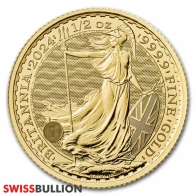 1/2 Ounce 2024 British Britannia Gold Coin