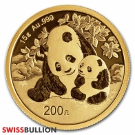 2024 Chinese Panda 15 Gram Gold Coin