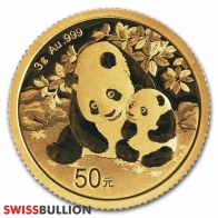 2024 Chinese Panda 3 Gram Gold Coin