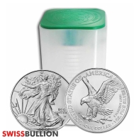 Tube of 20 x 1 Ounce 2024 Silver American Eagle Coin