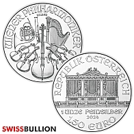 Tube of 20 x 2024 1 Ounce Philharmonic Silver Coins