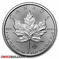 1 Ounce 2024 Platinum Maple Leaf Coin