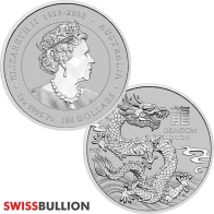 1 Ounce 2024 Platinum Year of the Dragon Coin