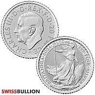 1/10 Ounce 2024 Silver British Britannia Coin