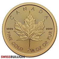 1/4 Ounce 2024 Maple Leaf Gold Coin