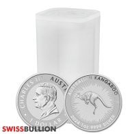1 Ounce 2024 Silver Kangaroo - Tube of 25 Coins